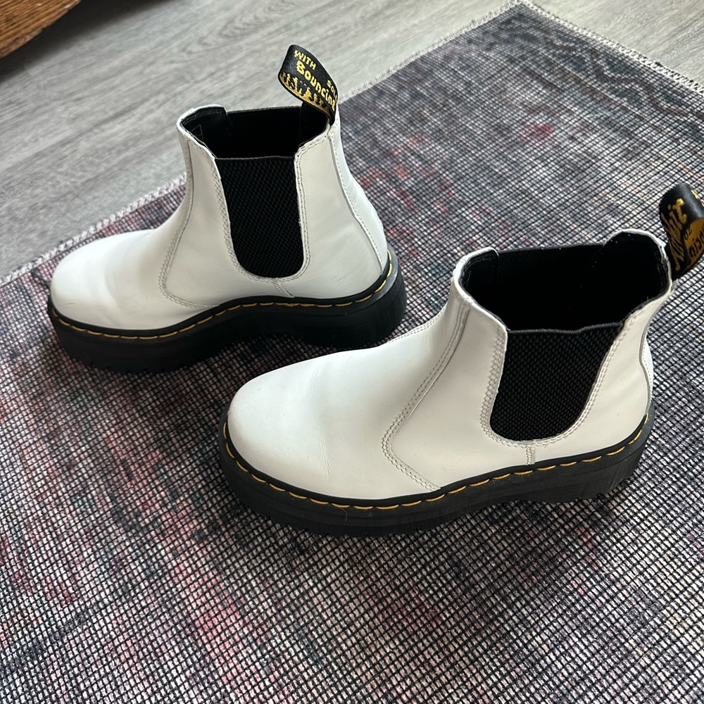 Women’s doc martens platform slip on